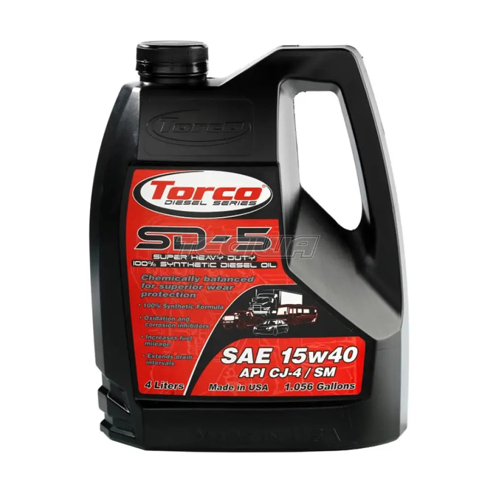 Torco SD-5 Synthetic Diesel Fully Synthetic 15W40 4 Litre