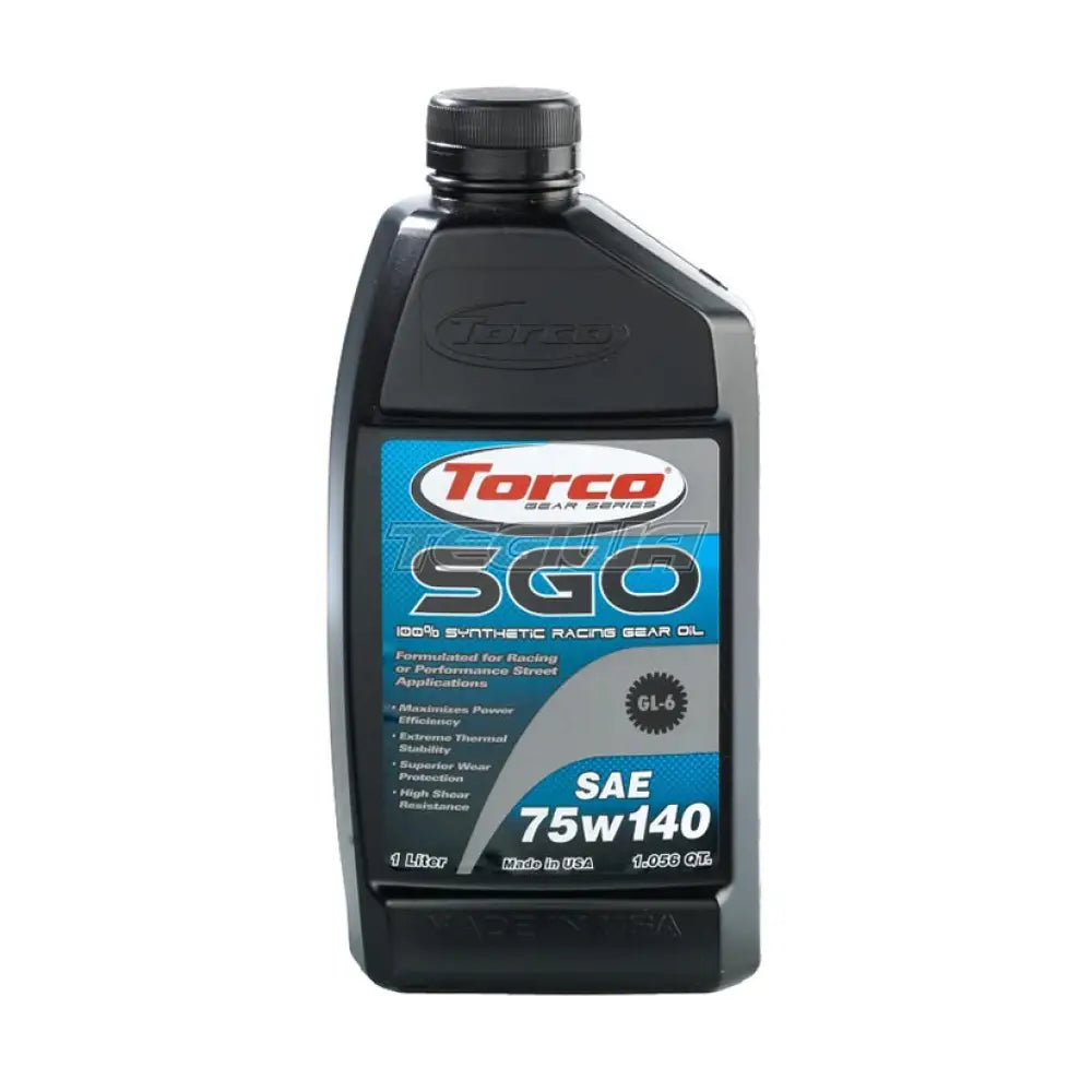 Torco SGO Synthetic Racing Gear Oils Fully Synthetic 75W140 1 Litre