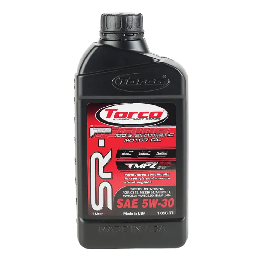 Torco SR-1 Synthetic Motor Oils Fully Synthetic 5W30 1 Litre