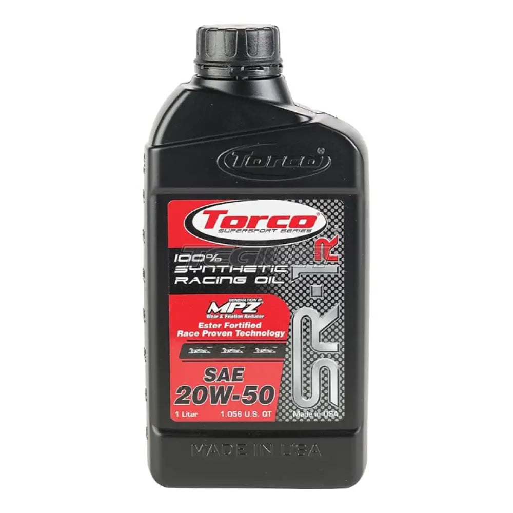 Torco SR-1R Synthetic Racing Oils Fully Synthetic 20W50 1 Litre