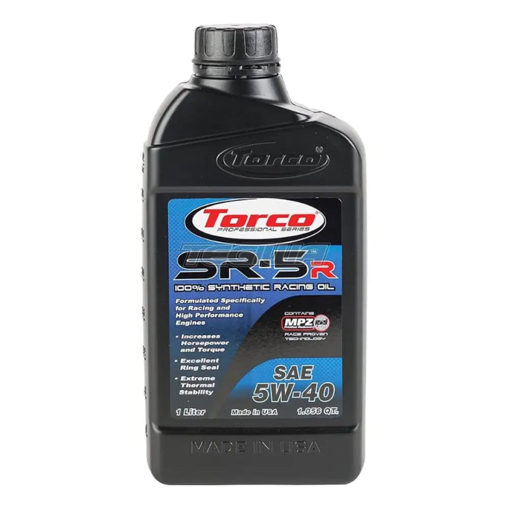 Torco SR-5R Synthetic Racing Oils Fully Synthetic 5W40 1 Litre