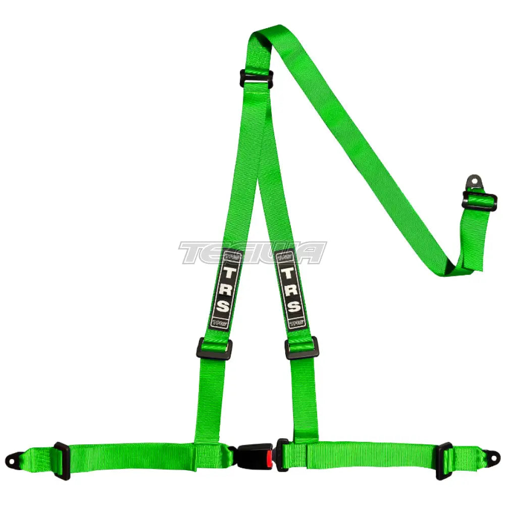 Trs Bolt In 3 Point Road Harness Standard – Entry Level / Green Harnesses