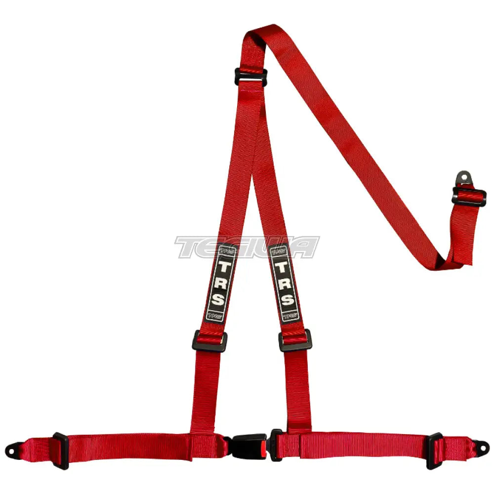 Trs Bolt In 3 Point Road Harness Standard – Entry Level / Red Harnesses