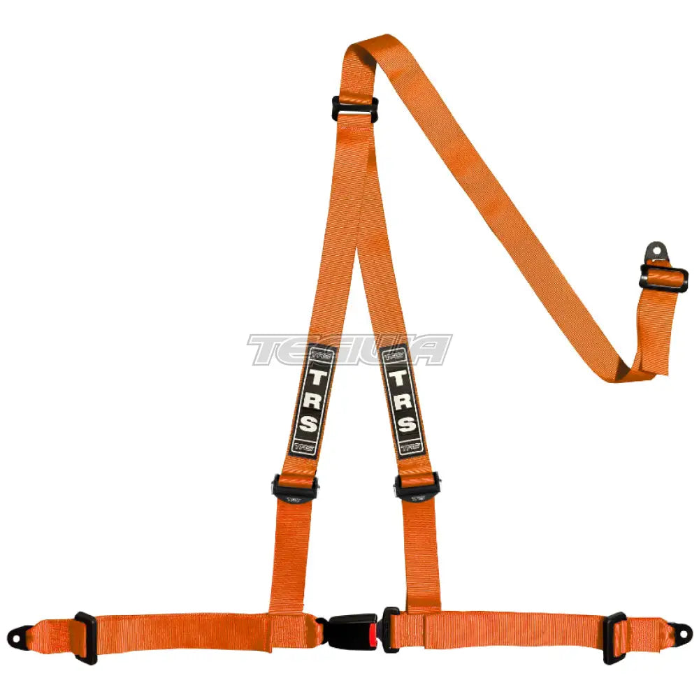 Trs Bolt In 3 Point Road Harness Superlite - Mid-Range / Orange Harnesses