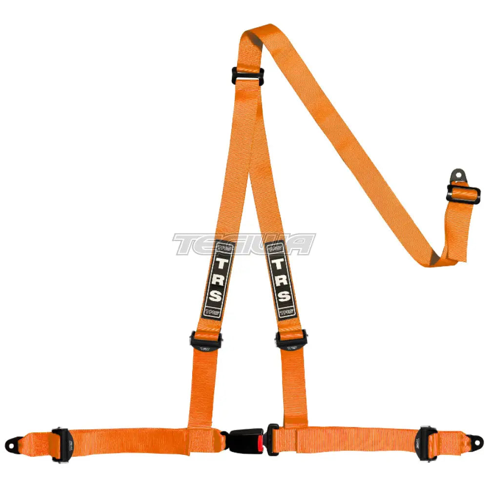 Trs Bolt In 3 Point Road Harness Ultralite - Top Of The Range / Orange Harnesses