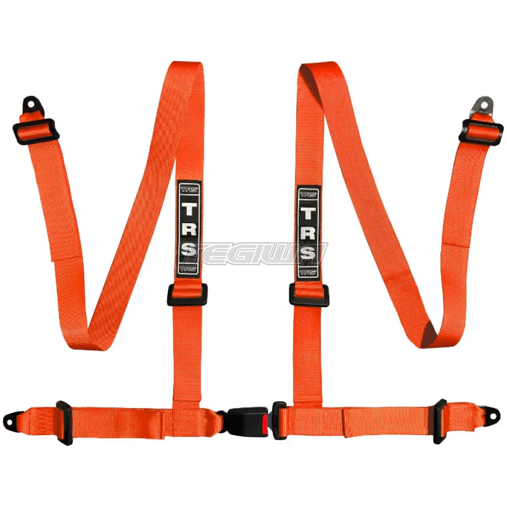 Trs Bolt In 4 Point Road Harness Standard – Entry Level / Orange Harnesses