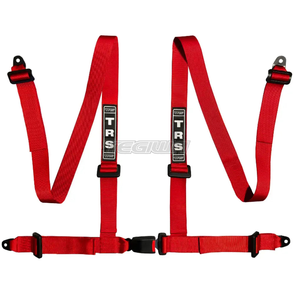 Trs Bolt In 4 Point Road Harness Standard – Entry Level / Red Harnesses