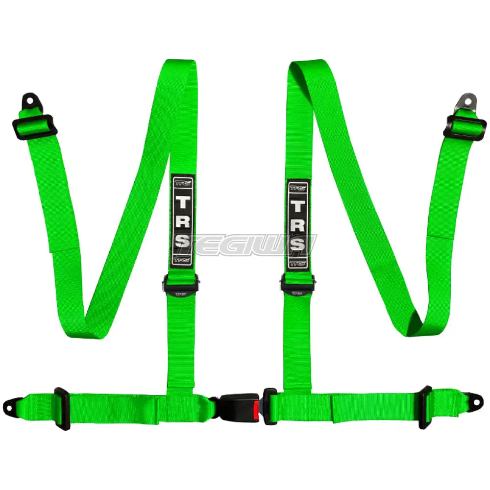 Trs Bolt In 4 Point Road Harness Superlite - Mid-Range / Green Harnesses