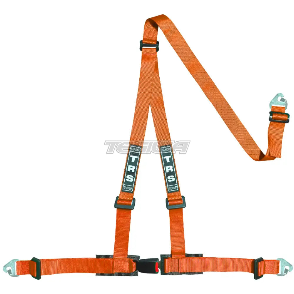 Trs Clubman 3 Point Road Harness Standard – Entry Level / Orange Harnesses