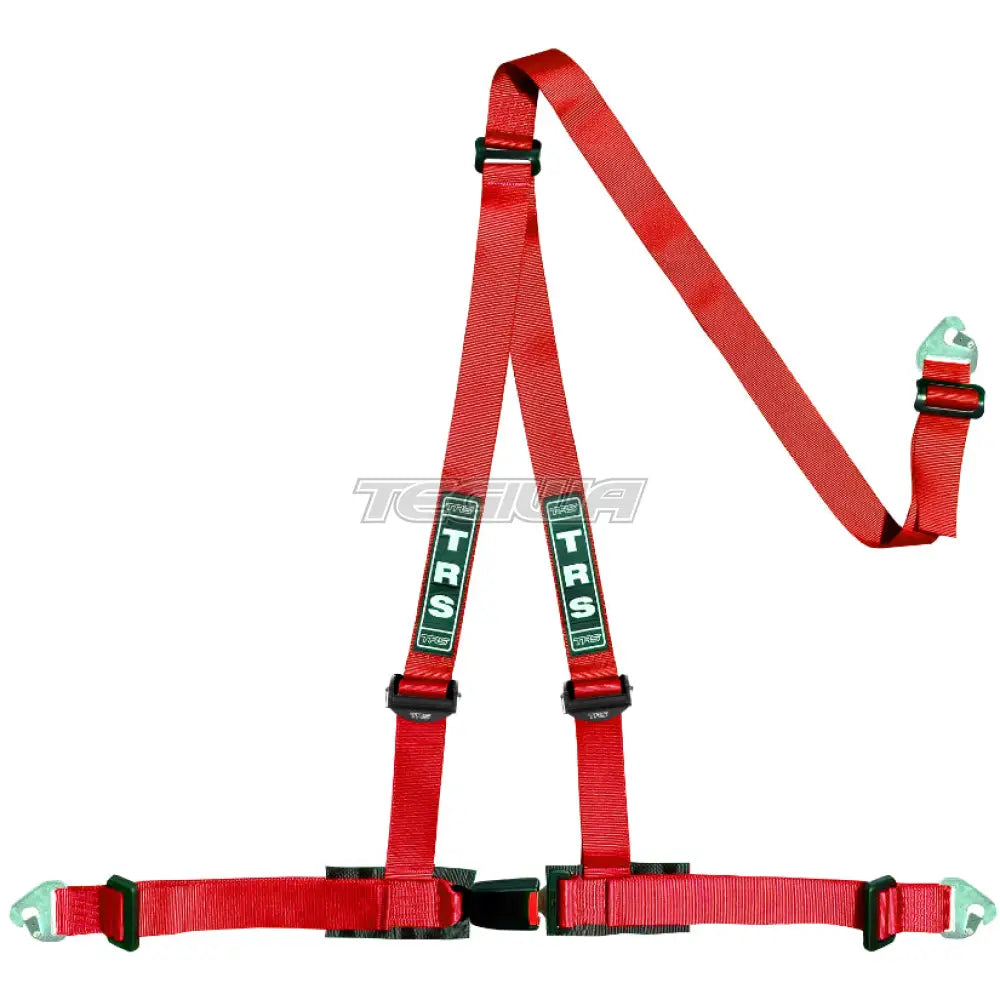 Trs Clubman 3 Point Road Harness Superlite - Mid-Range / Red Harnesses