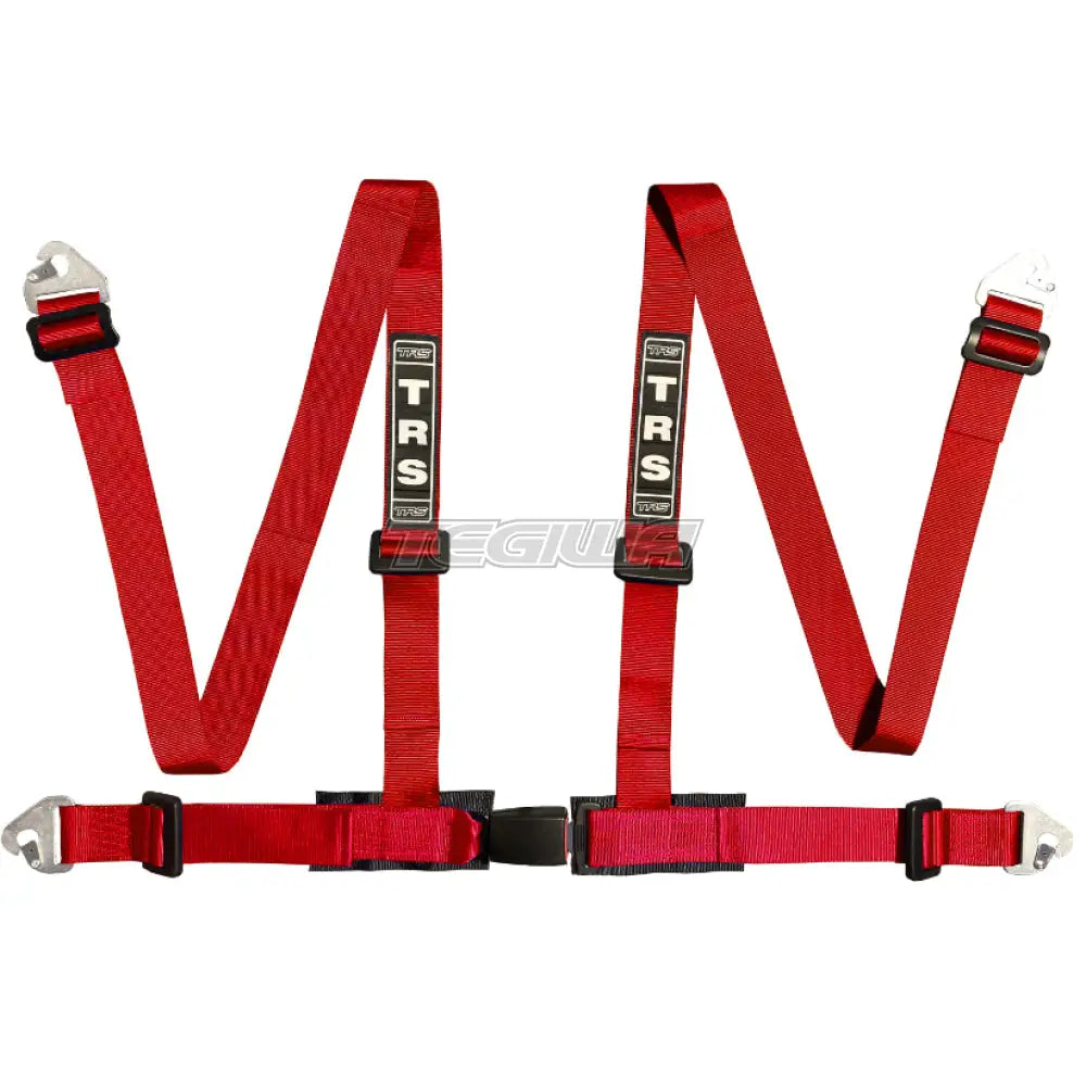 Trs Clubman 4 Point Road Harness Standard – Entry Level / Red Harnesses