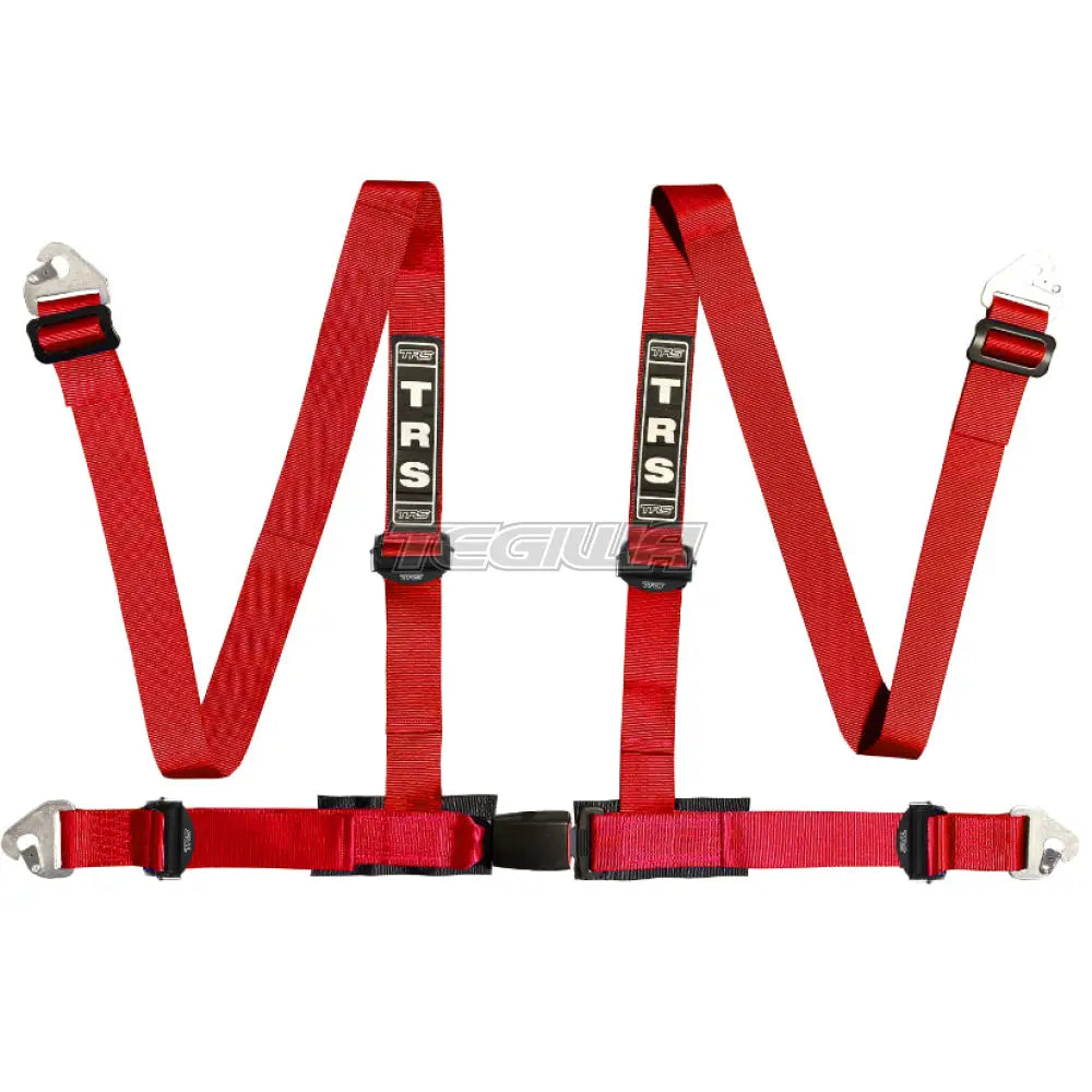 Trs Clubman 4 Point Road Harness Ultralite - Top Of The Range / Red Harnesses