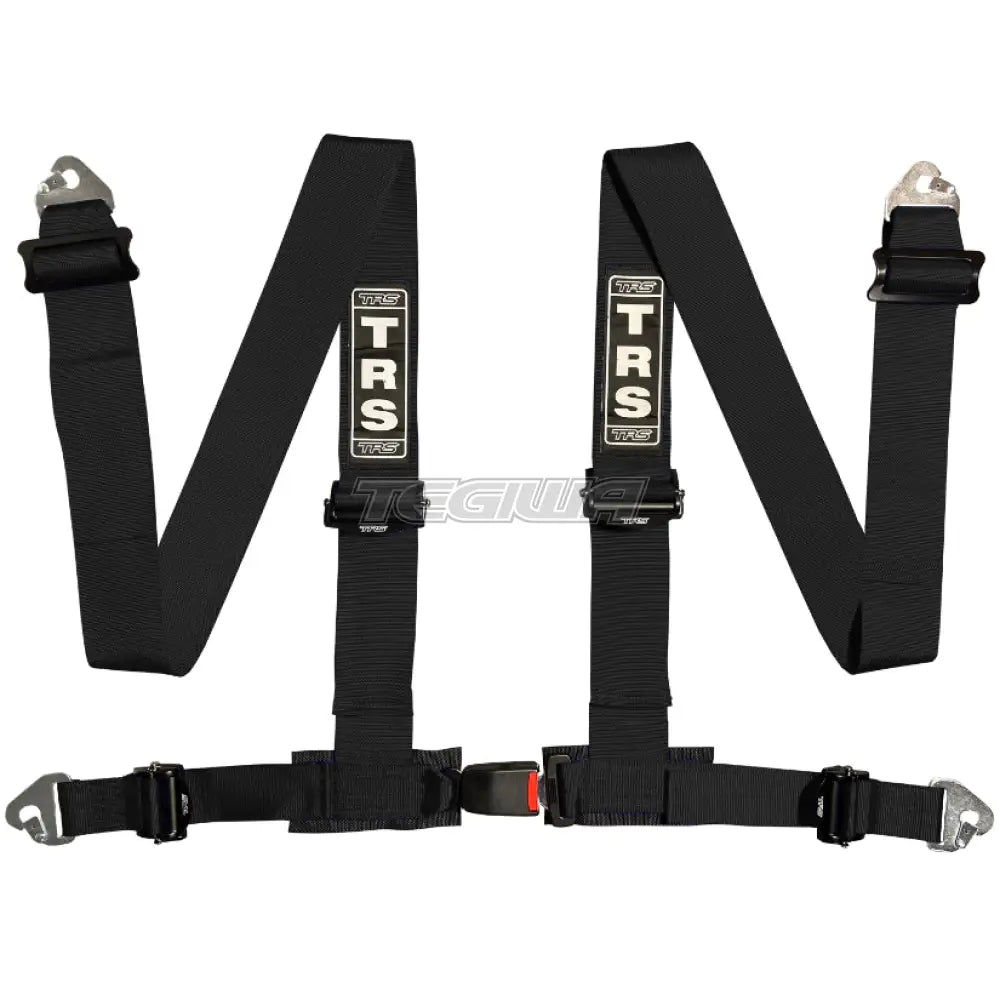 Trs Clubman 75Mm 4 Point Road Harness Ultralite - Top Of The Range / Black Harnesses