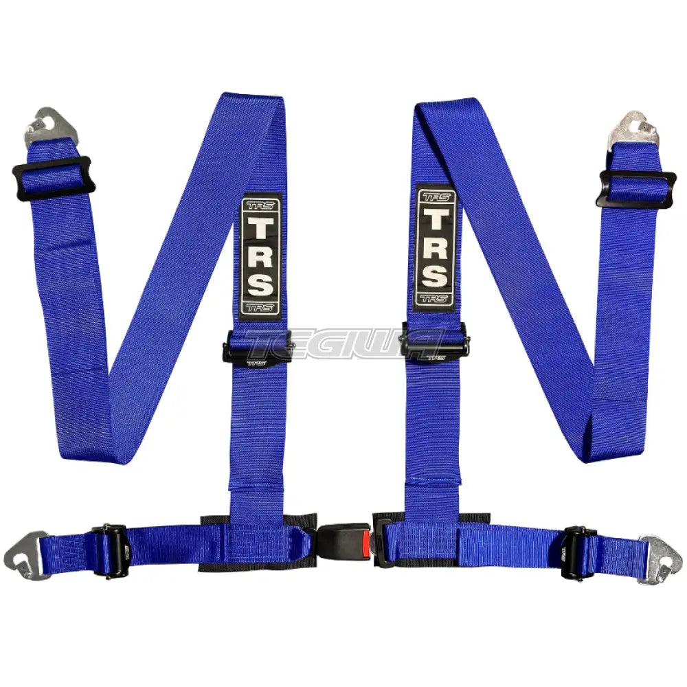 Trs Clubman 75Mm 4 Point Road Harness Ultralite - Top Of The Range / Blue Harnesses