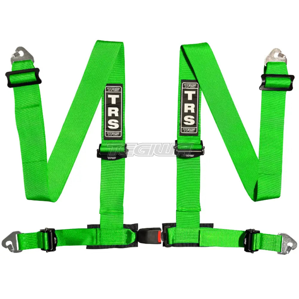 Trs Clubman 75Mm 4 Point Road Harness Ultralite - Top Of The Range / Green Harnesses