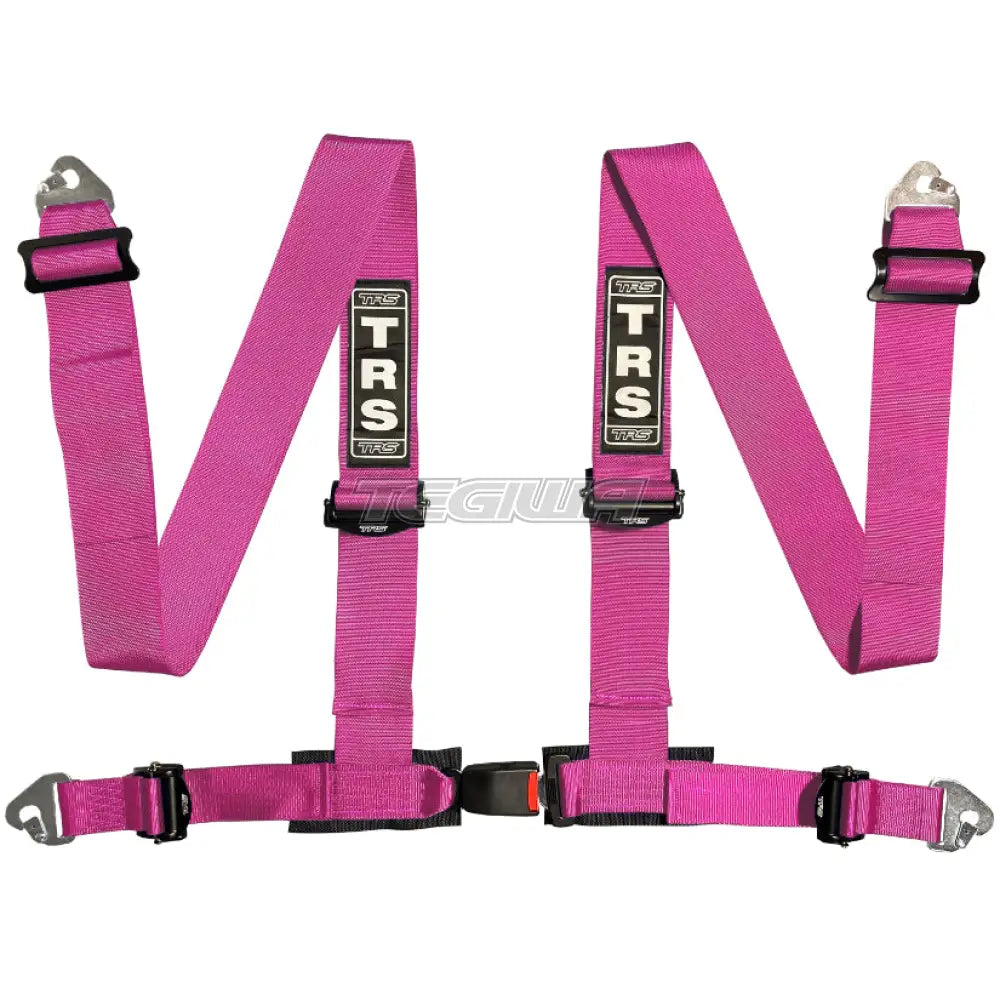 Trs Clubman 75Mm 4 Point Road Harness Ultralite - Top Of The Range / Pink Harnesses