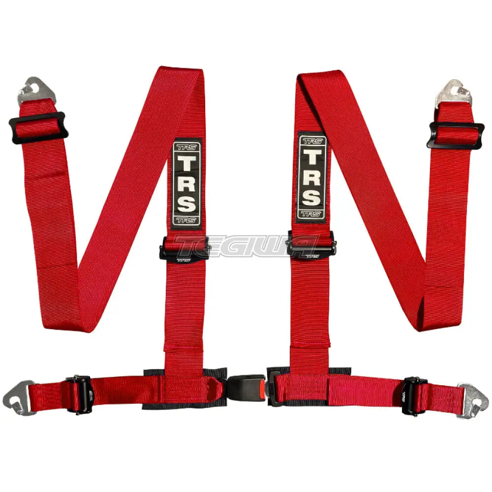 Trs Clubman 75Mm 4 Point Road Harness Ultralite - Top Of The Range / Red Harnesses