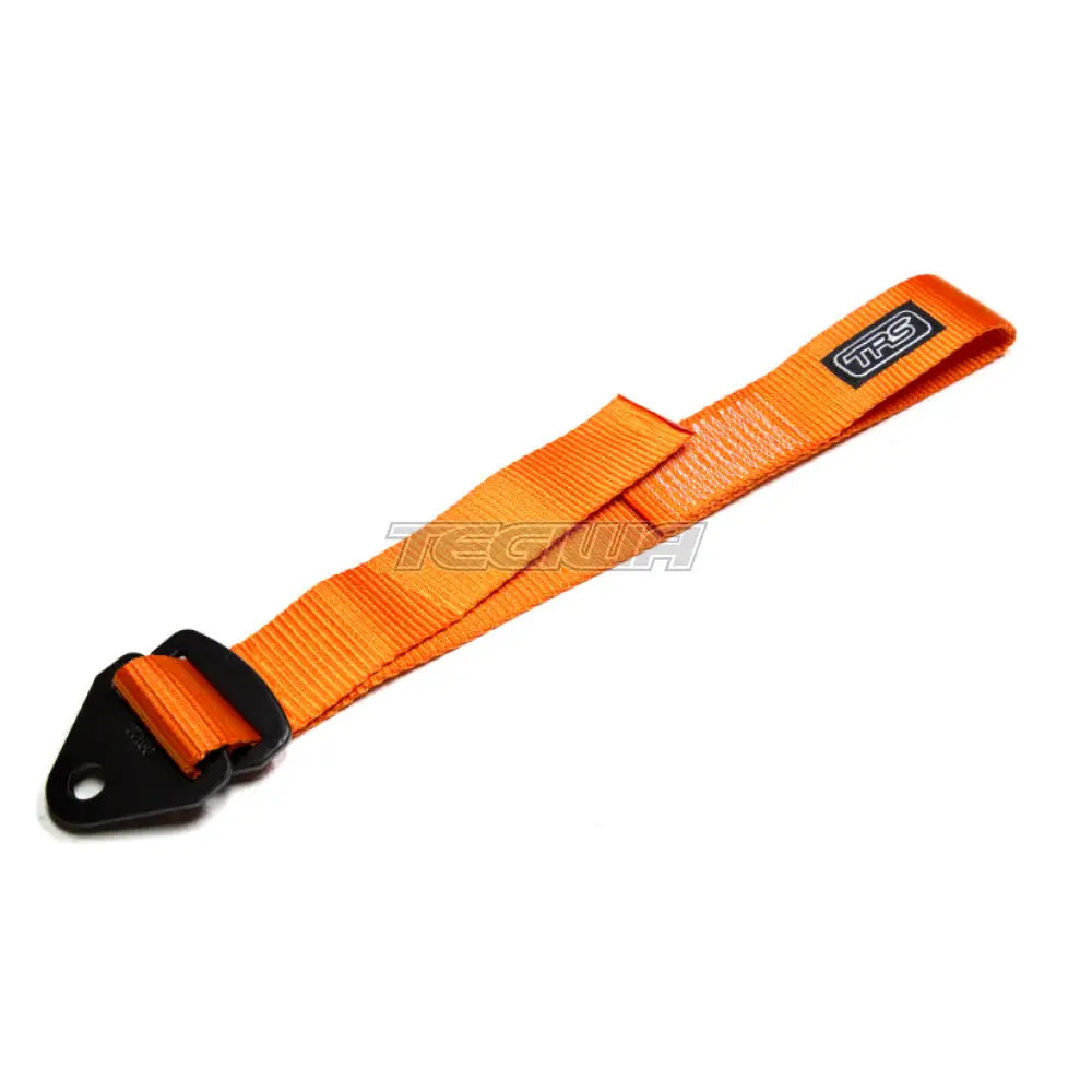 Trs Fabric Tow Eye Strap - Bolt On Adjustable Orange Hooks