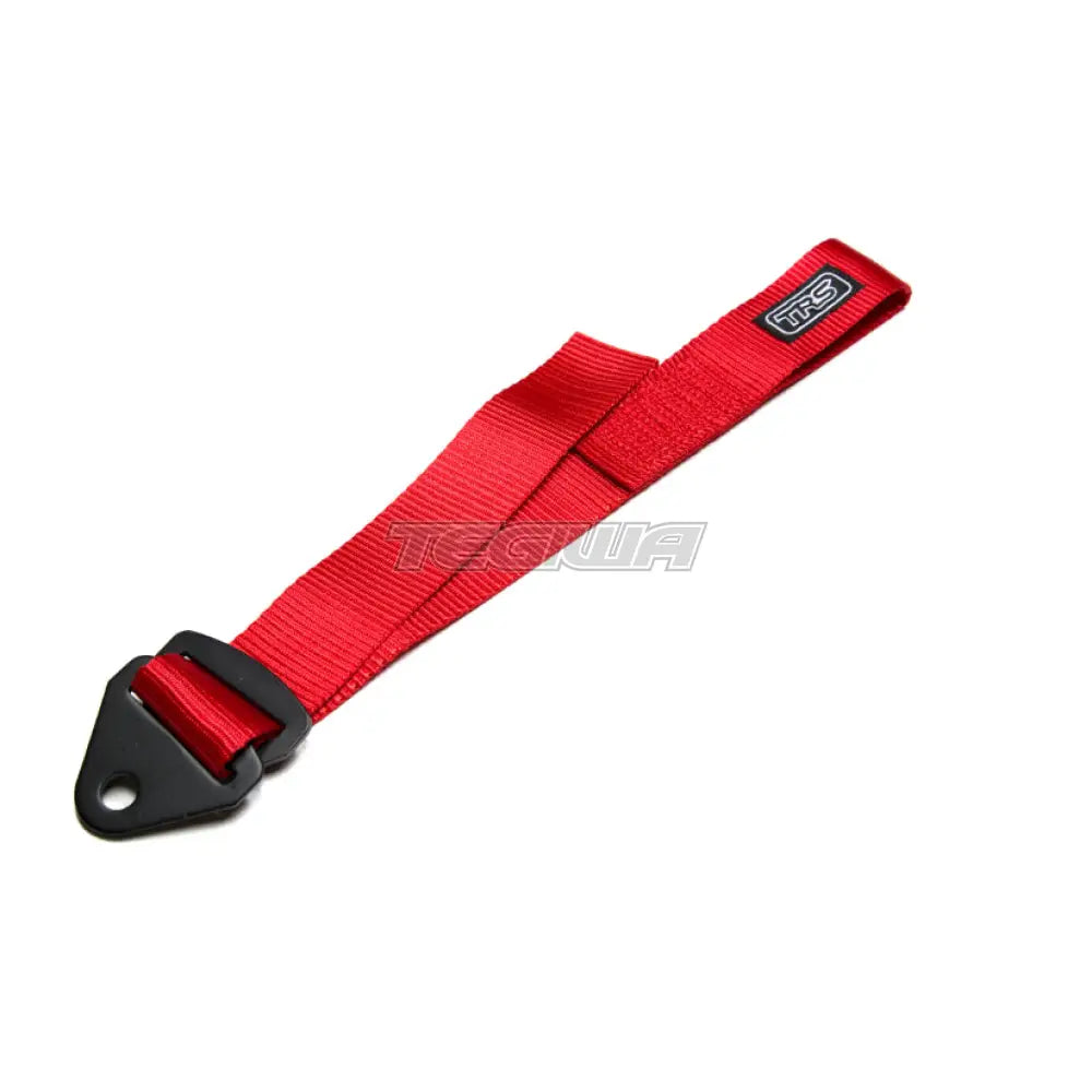 Trs Fabric Tow Eye Strap - Bolt On Adjustable Red Hooks