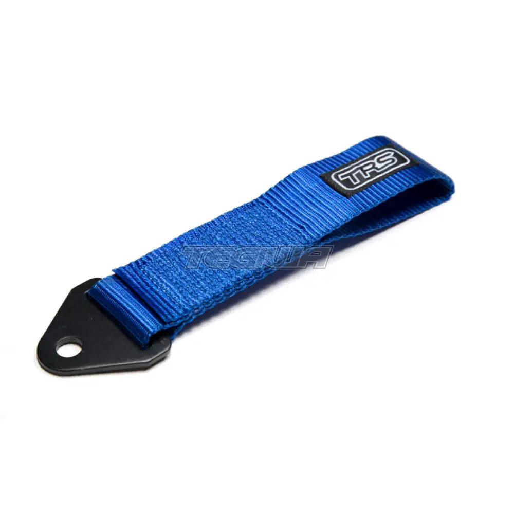 Trs Fabric Tow Eye Strap - Bolt On Fixed Length Blue Hooks