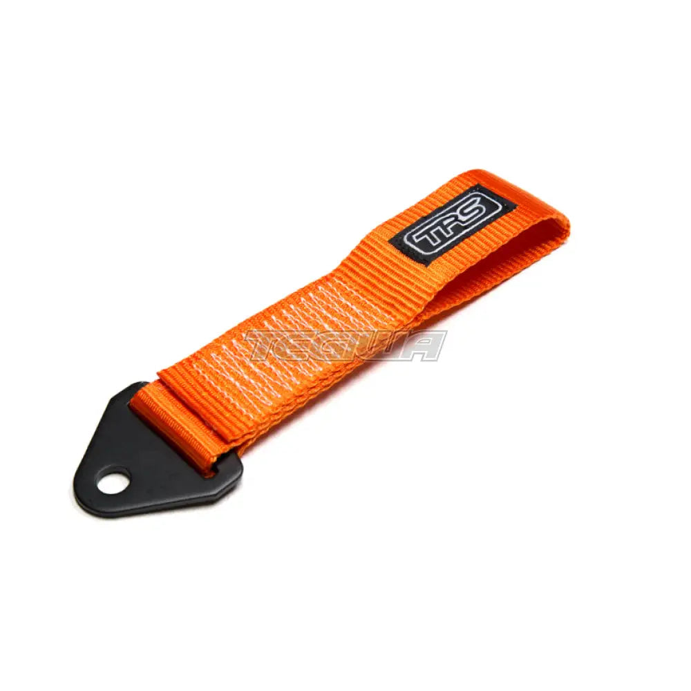 Trs Fabric Tow Eye Strap - Bolt On Fixed Length Orange Hooks