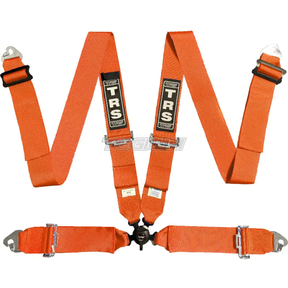 Trs Magnum 3In 4 Point Fia Harness Standard – Entry Level / Orange Harnesses