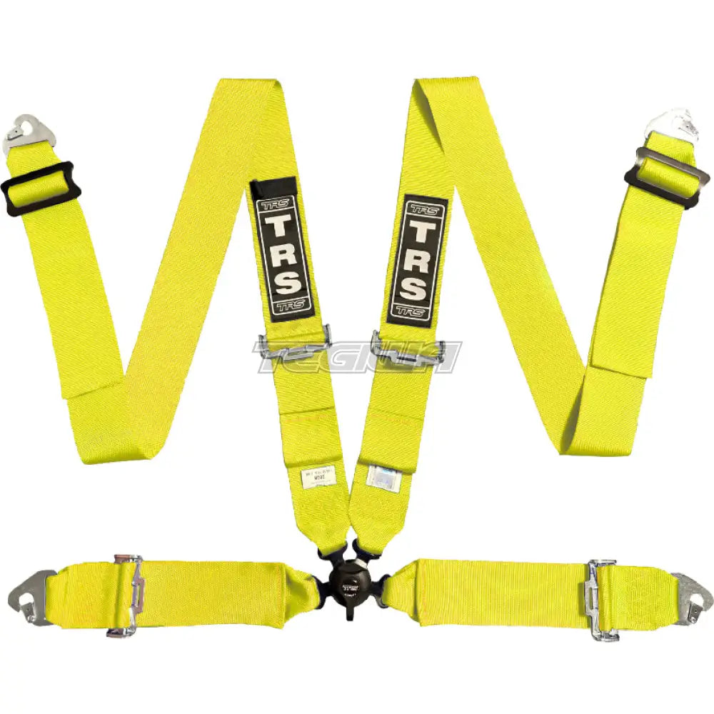 Trs Magnum 3In 4 Point Fia Harness Standard – Entry Level / Yellow Harnesses