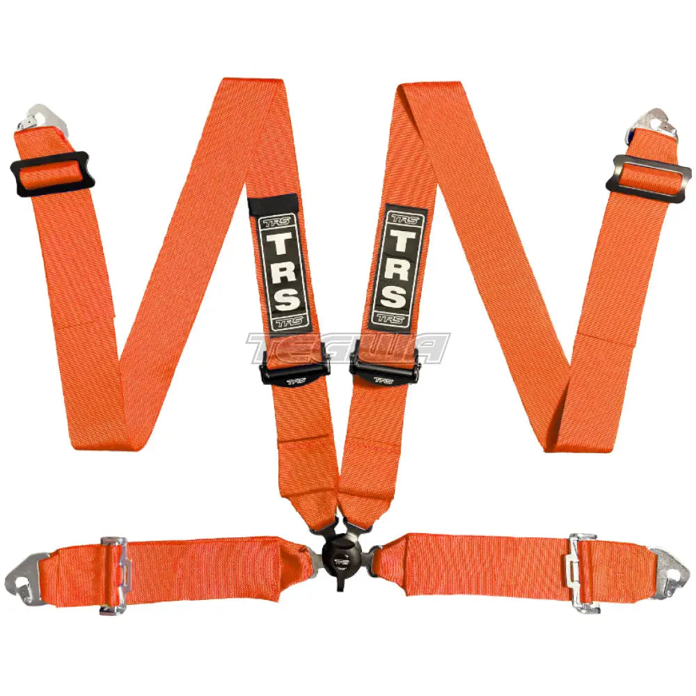 Trs Magnum 3In 4 Point Fia Harness Superlite - Mid-Range / Orange Harnesses