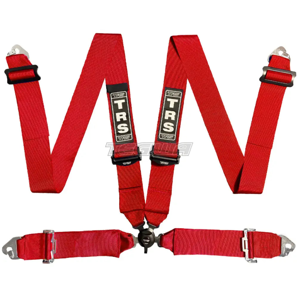 Trs Magnum 3In 4 Point Fia Harness Superlite - Mid-Range / Red Harnesses