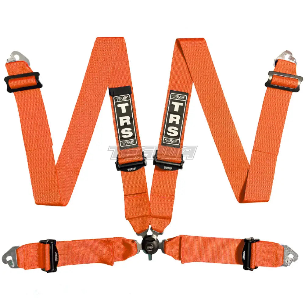 Trs Magnum 3In 4 Point Fia Harness Ultralite - Top Of The Range / Orange Harnesses