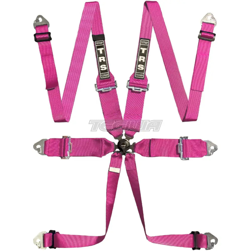 Trs Magnum 3In 6 Point Fia Hans Harness Standard – Entry Level / Pink Harnesses