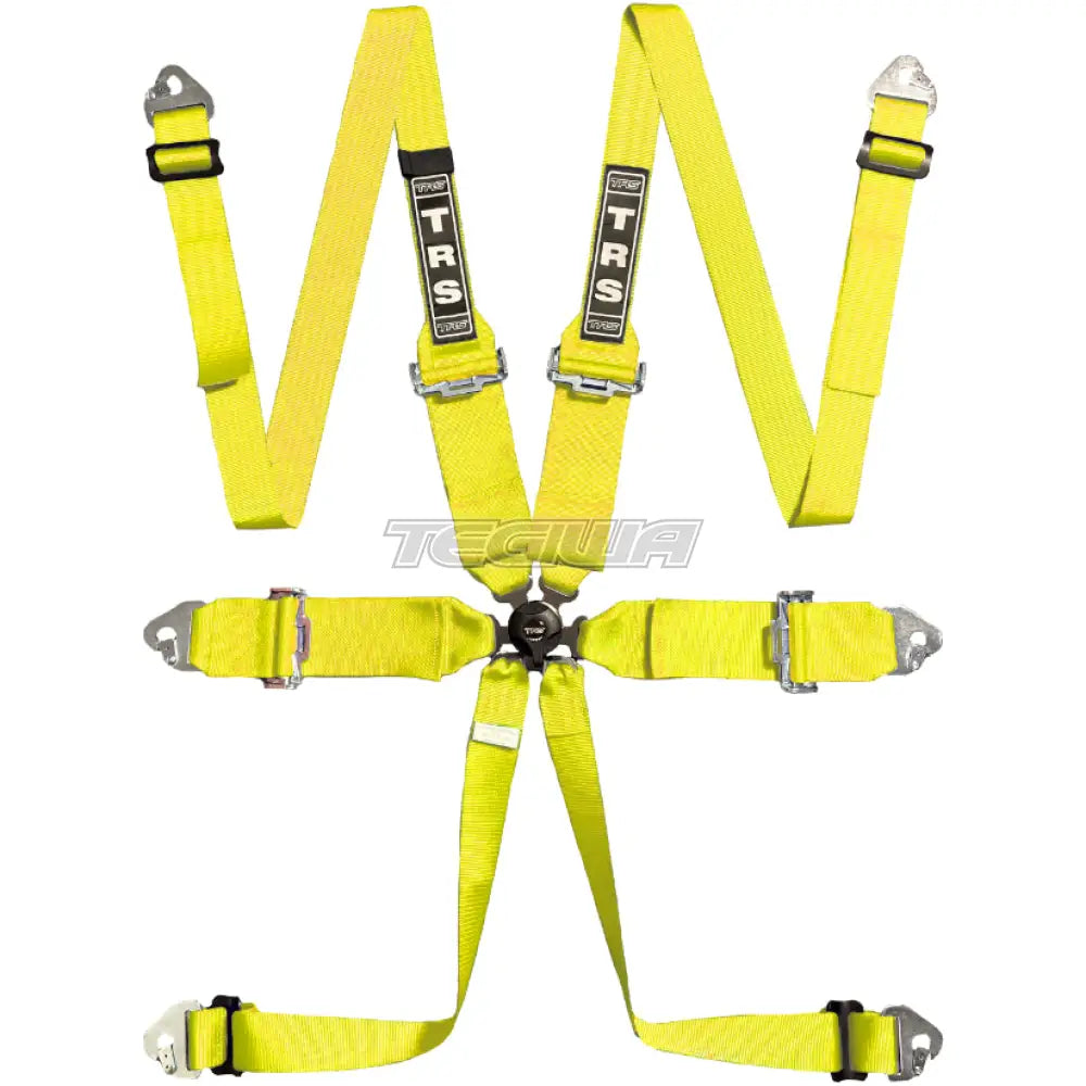 Trs Magnum 3In 6 Point Fia Hans Harness Standard – Entry Level / Yellow Harnesses