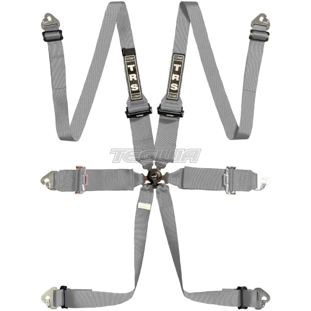 Trs Magnum 3In 6 Point Fia Hans Harness Superlite - Mid-Range / Grey Harnesses