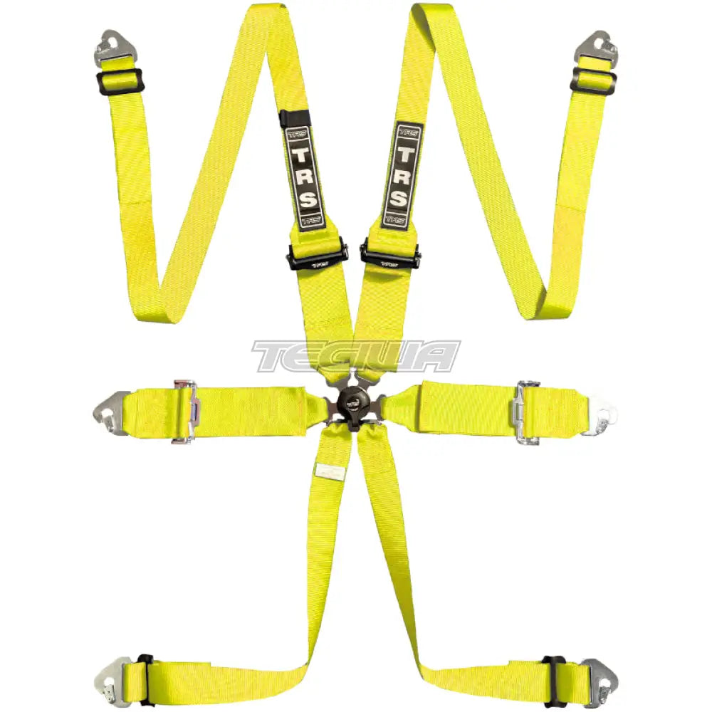 Trs Magnum 3In 6 Point Fia Hans Harness Superlite - Mid-Range / Yellow Harnesses