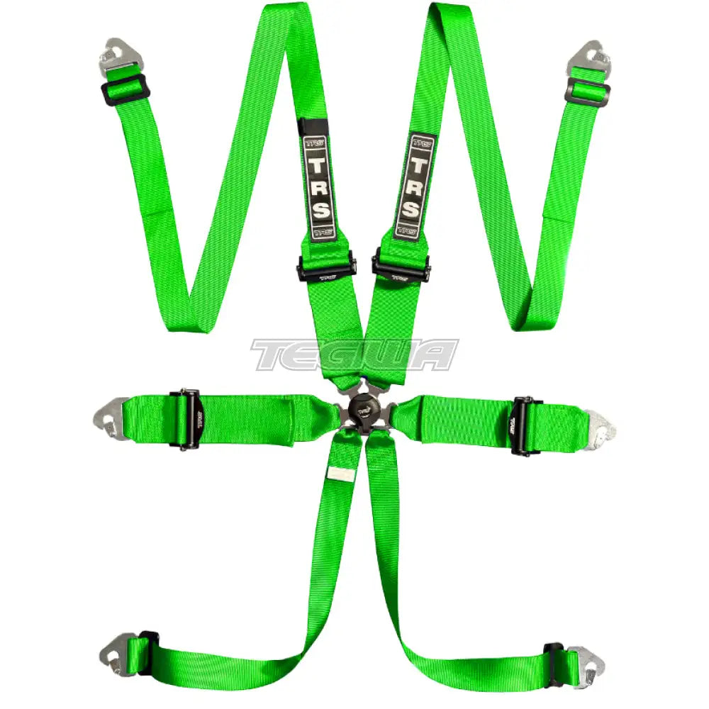 Trs Magnum 3In 6 Point Fia Hans Harness Ultralite - Top Of The Range / Green Harnesses