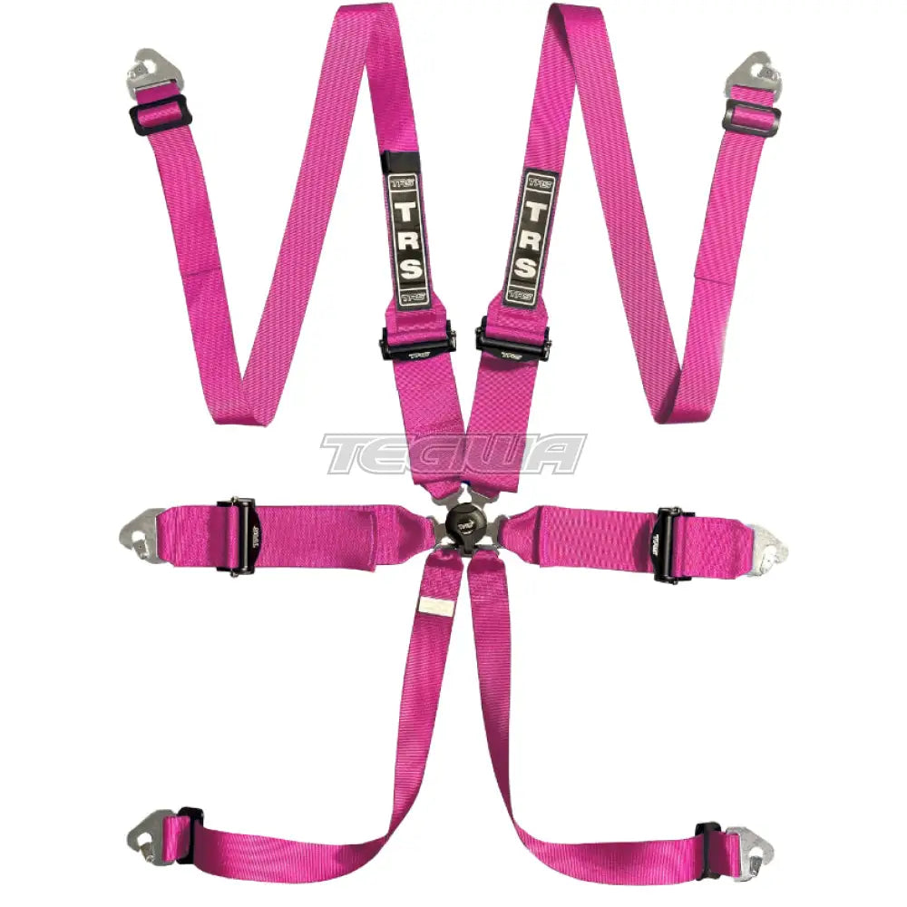 Trs Magnum 3In 6 Point Fia Hans Harness Ultralite - Top Of The Range / Pink Harnesses