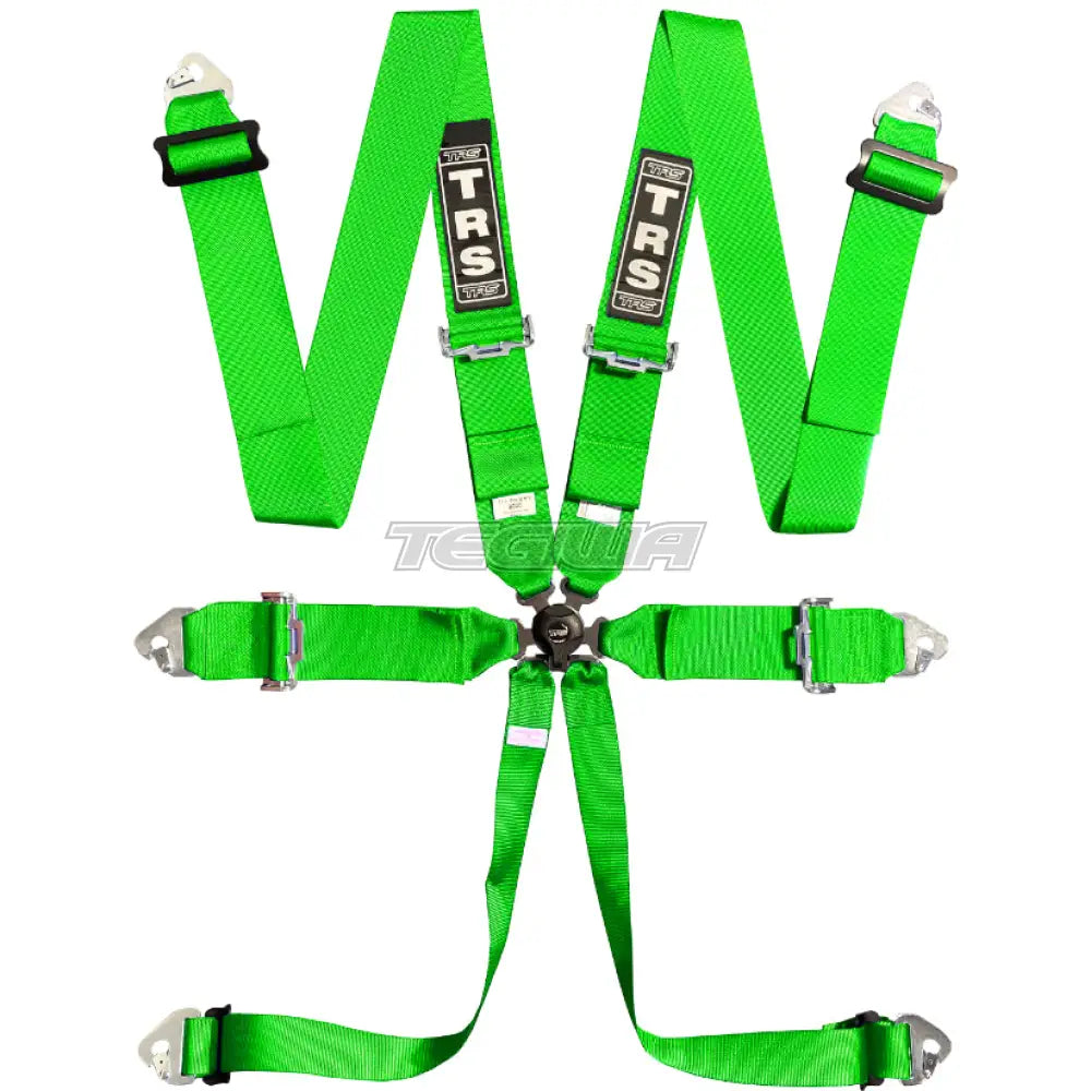 Trs Magnum 3In 6 Point Fia Harness Standard – Entry Level / Green Harnesses