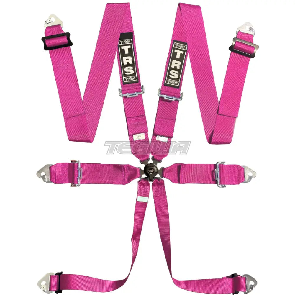 Trs Magnum 3In 6 Point Fia Harness Standard – Entry Level / Pink Harnesses