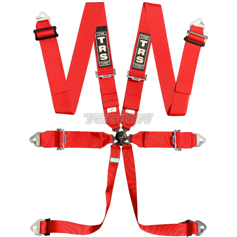 Trs Magnum 3In 6 Point Fia Harness Standard – Entry Level / Red Harnesses