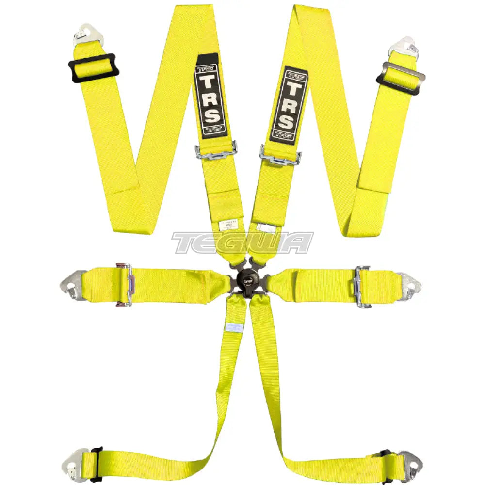 Trs Magnum 3In 6 Point Fia Harness Standard – Entry Level / Yellow Harnesses