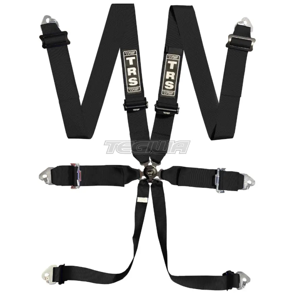 Trs Magnum 3In 6 Point Fia Harness Superlite - Mid-Range / Black Harnesses