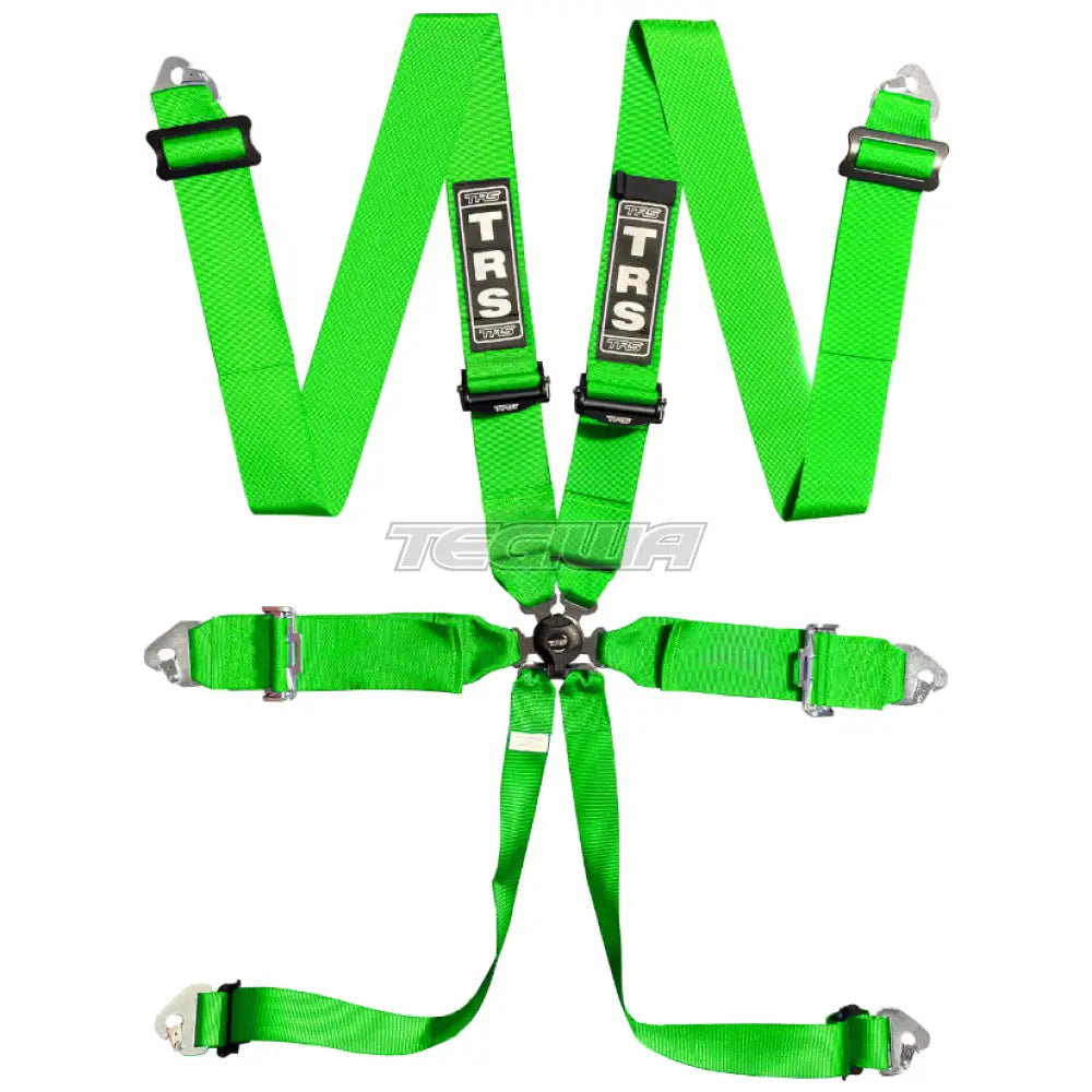 Trs Magnum 3In 6 Point Fia Harness Superlite - Mid-Range / Green Harnesses