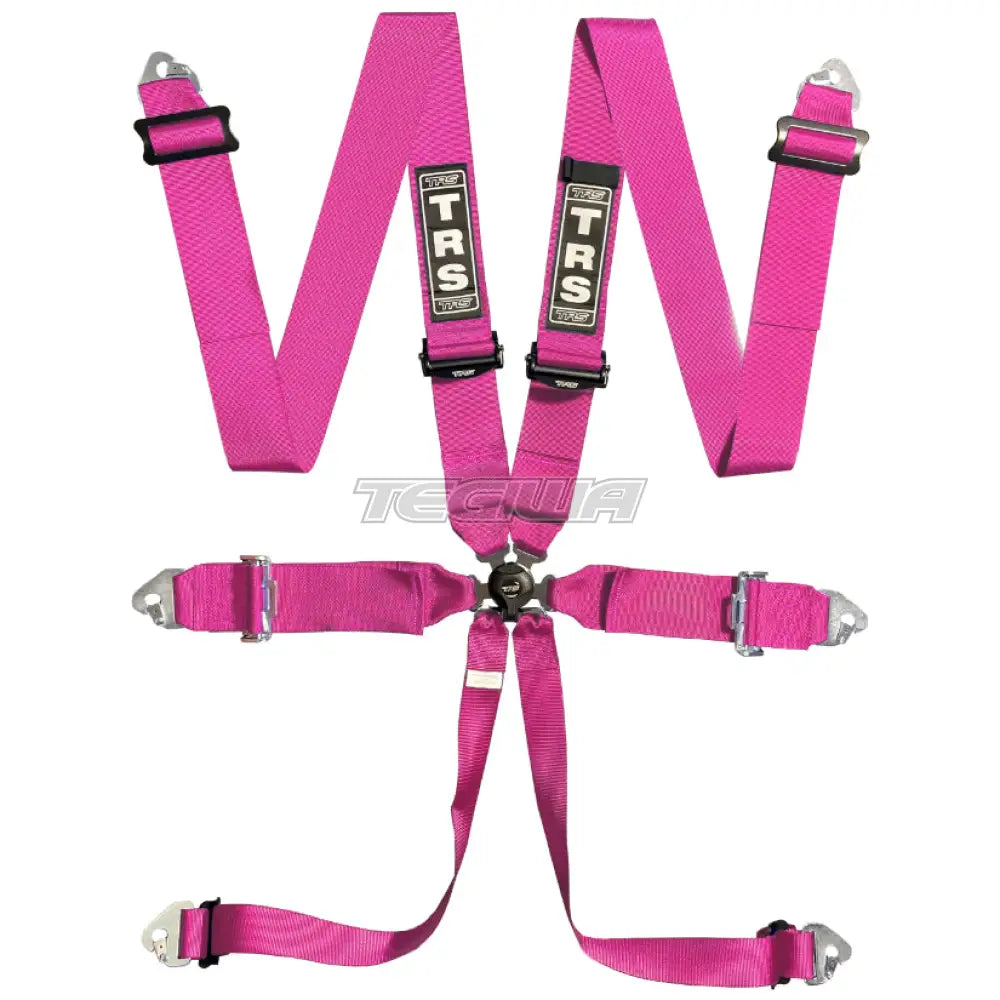 Trs Magnum 3In 6 Point Fia Harness Superlite - Mid-Range / Pink Harnesses