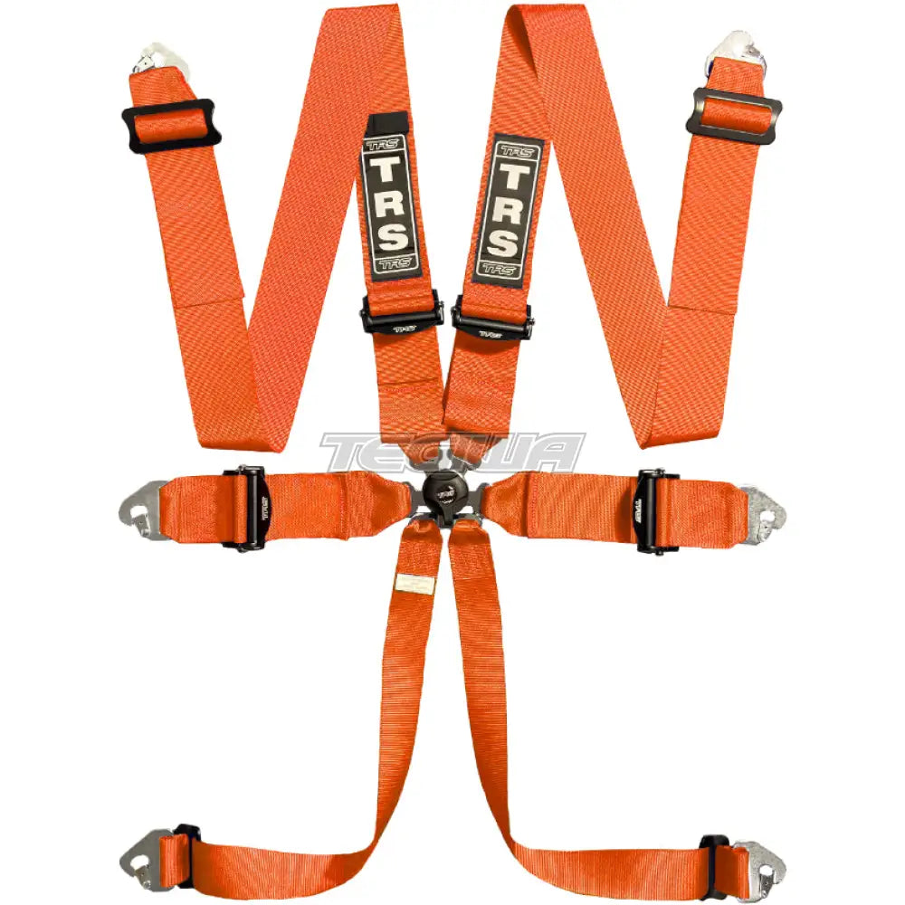 Trs Magnum 3In 6 Point Fia Harness Ultralite - Top Of The Range / Orange Harnesses