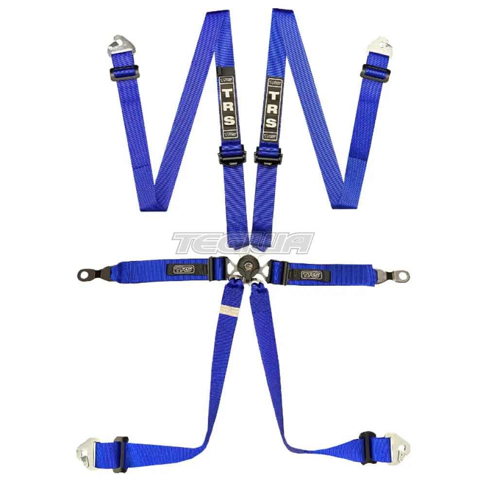 Trs Porsche Pro Quick Adjuster 2In 6 Point Ultralite Fia Harness Blue Harnesses