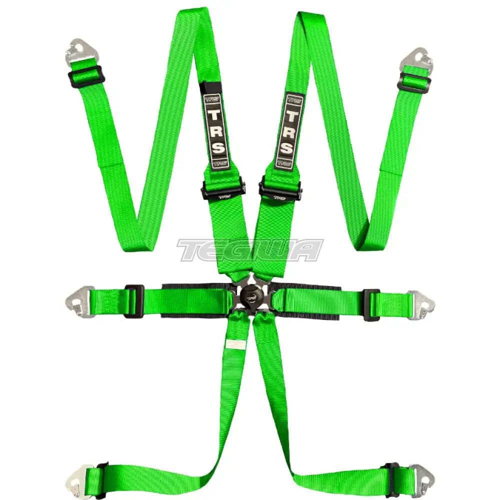 Trs Pro 2In/3In 6 Point Fia Hans Harness Superlite - Mid-Range / Green Harnesses