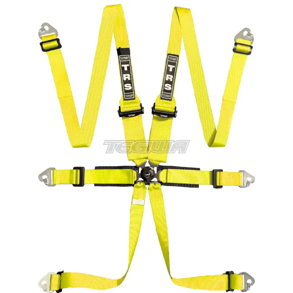 Trs Pro 2In/3In 6 Point Fia Hans Harness Superlite - Mid-Range / Yellow Harnesses