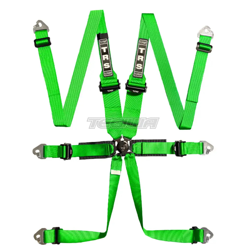 Trs Pro 2In/3In 6 Point Fia Hans Harness Ultralite - Top Of The Range / Green Harnesses