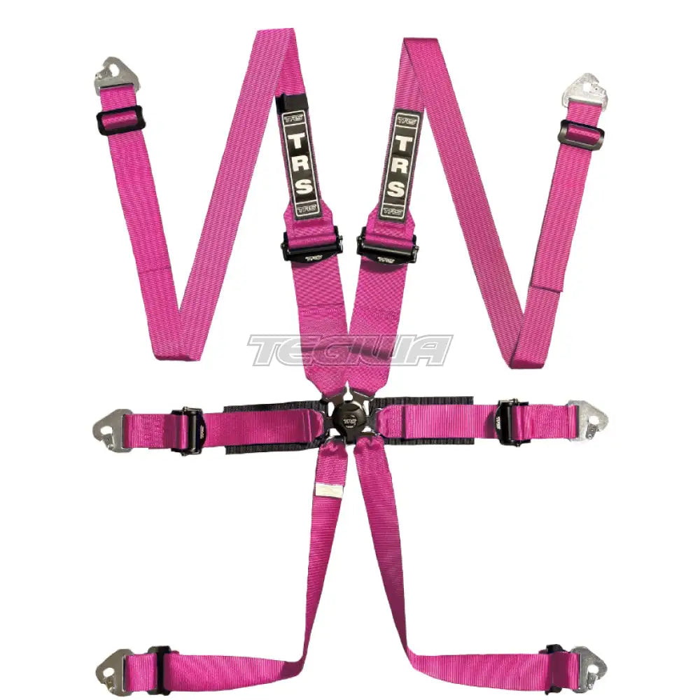 Trs Pro 2In/3In 6 Point Fia Hans Harness Ultralite - Top Of The Range / Pink Harnesses