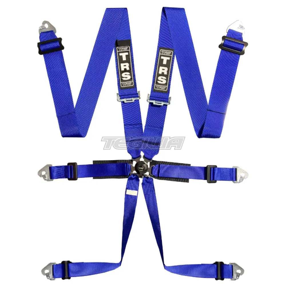 Trs Pro 2In/3In 6 Point Fia Harness Standard – Entry Level / Blue Harnesses